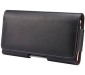 Funda Cinturon para OnePlus Nord 2 5G (2021) Piel Autentica Clip Horizontal - Negra