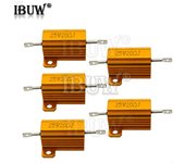 RX24 25W Aluminum Power Metal Shell Case Wirewound Resistor 0.01 ~ 30K 1 2 3 5 6 8 10 20 100 150 200 300 500 1K 10K ohm