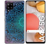 Tumundosmartphone Funda Gel Transparente para Samsung Galaxy A42 5G diseño Mandala Dibujos