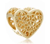 Gold Love Tree Bell Pendant Beaded  For Pandora DIY bracelet necklace accessories Women Fine Jewelry  Gifts