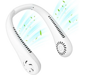Ventilador De Cuello Colgante Sin Hojas, Mini Ventilador Portátil Usb, Súper Fuerte Viento, Silencioso Viento Natural, Recargable