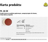 Klingspor krążek ścierny samoprzyczepny 125mm  pl28ck gr.220 /50szt.