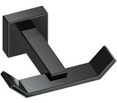 SIENA Percha Colgador Baño Cromo Negro Brillo Titánio