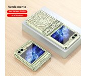 Mechanical Legend Circuit Board Pattern Plating Phone Case for Samsung Galaxy Z Flip 6 5 4 3 5G Hinge Plastic Back Cover