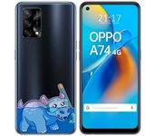 Tumundosmartphone Funda Gel Transparente para Oppo A74 4G diseño Hipo Dibujos