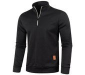 Men Sweatshirts Spring Thicker Pullover Half Zipper Pullover for Male Hoody Outdoor Sweatshir Autumn Solid Color Turtleneck Swea