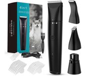 PORCHEDDU Cortañas para Perros, Kit de ASEO para Perros with 4 Cutillas desmontables, CortaÑas de Perro de Bajo Ruido