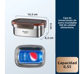 304 Stainless Steel Lunch Box Travel Leakproof Bowls Home Containers Microwave Heating Lunchboxs  Big Capacity Food Lunchbox