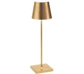 Lámpara de Mesa LED Poldina Pro Gold Leaf recargable y regular con Katería de hasta 12 Horas