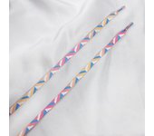 Flat Shoelaces for Sneakers Gradient Rainbow Ice Cream Shoe Laces Casual High Canvas Tennis Shoelace for AF1 Women Shoestrings