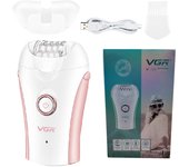Original VGR 3-In-1 Ladies Epilator, Electric Shaver, Leg Body Hair Removal, Wet Dry Lady's Bikini Trimmer, Facial Epilator