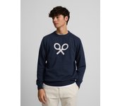 Silbon - Jersey raqueta frontal azul marino