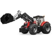 Bruder Tractor Massey Ferguson 7624 con Cargador Frontal - Juguetes para Niños
