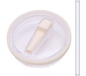 40oz Tumbler Flip Straw Lid Replacement for Stanley Quencher H2O Spill Proof Splash Resistant Tumbler Lids Reusable Straw Cap