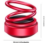 Car Air Fresener Car Perfume Diffuser Air Aromatherapy Double Ring Rotating Solar Powered Car Perfume Diffuser Interior Supply ﻿