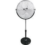 Edm Ventilador de Pie Industrial Cromado/negro 120W
