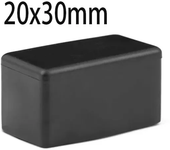Black Chair Leg Caps Square Rectangle Rubber Table Feet Furniture Tube End Covers Tips Non-slip Floor Protector Pads Pipe Plugs