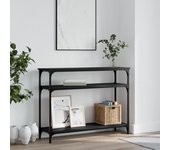 Consola Negra 100x29x75 cm en Madera multicapa