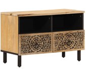vidaXL Mueble de TV madera maciza de mango 70x33x46 cm, Mueble de Salon, Mueble TV, Mueble TV salon, Mesa de TV, Mueble tele