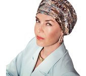 Christine Headwear Milena Turban Antique Paisley Petrol 1558-0924 Turbante Tejido de Seda - Pañuelo Gorro Oncológico de Diseño para la Cabeza