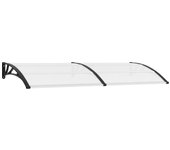 vidaXL Marquesina para puerta PC 240x100 cm