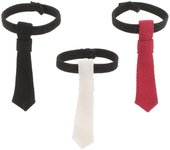 3 corbatas para casa de muñecas, escala 1:12, para dormitorio de hombre, ropa de vestir para muñecas