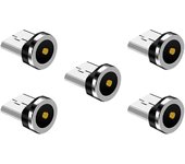 1-5Pcs Magnetic Plug Connector Universal Round Magnetic Cable Type C iPhone Micro USB Magnet Replacement Parts for Mobile Phone