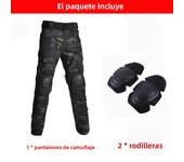 Outdoor Men Combat Pants +Knee Pads Tactical Pant Hiking Camo Pants Working Hunting Clothes Wear Resistant Multi-pocket