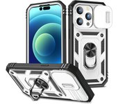 Magnetic Ring Holder Case For Iphone 15 14 13 12 11 Pro Max Mini Camera Slide Lens Armor Cover For Iphone 15 14 Plus XS Max Capa