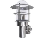 vidaXL Lámpara de Pared de Exterior Acero Inoxidable Aplique Luz de Jardín Con sensor Sí, No