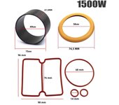 Vacuum Pump Oil-Free Mute Air Compressor Cylinder Sleeve Piston Cylinder Ring Kit For Mute Air 550W 750W 1100W 1500W