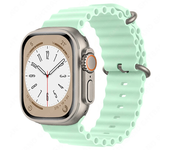Original Ocean Silicone Strap for Apple Watch Ultra Band 45mm 49mm 41mm 44mm 40mm 42mm 38mm  Bracelte IWatch Series 9 8 7 6 Ultr