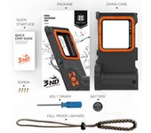Underwater Snorkeling Diving Waterproof Case for iPhone 14 Samsung S23 Xiaomi 13 Bluetooth Connection Control Cameras Zoom Video