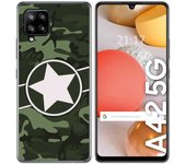 Tumundosmartphone Funda Gel Tpu para Samsung Galaxy A42 5G diseño Camuflaje 01 Dibujos