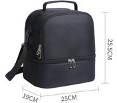 Bolsa de almuerzo cruzada de moda con aislamiento grueso y gran capacidad para uso comercial.
