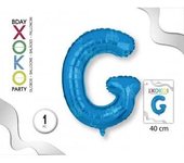Globo Foil, Letras En Color Azul Con Tamaño De 40cm. #Xoko Party #Globo