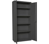 SimonRack Amario Metálico Almacenaje, Armario Multiusos, 2 Puertas, 4 Estantes, 1800x600x400 mm, Antracita - Simonlocker