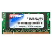 Patriot Memory DDR2 2GB CL5 PC2-6400 (800MHz) SODIMM módulo de memoria