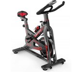 Clover Fitness Bicicleta indoor Tributo 3.0, bicicleta estática para casa con volante de 18kg