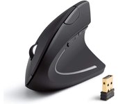 Ratón óptico Ergonómico Vertical Inalámbrico 2.4G - Negro