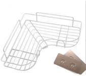 Rinconera de Ducha , Estantería de baño o cocina , bandeja de almacenamiento，No es necesario hacer agujeros，Almacenamiento en estante de almacenamiento de esquina de baño triangular
