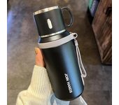 Termo de separación de agua del té engrosado de acero inoxidable 316, taza de agua portátil de gran capacidad para el hogar