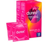 Durex - Preservativos Dame Placer para Mayor Sensación Packs 12-24-48 condones para un sexo seguro