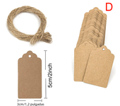 100pcs 5*3cm Packaging Label Brown Kraft /black/white Paper Tags DIY scallop Label Wedding Gift Decorating Tag