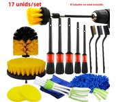 Detailing Brush Set Power Scrubber Drill Brushes Car Polish Pads Car Cleaning Brush For Car Air Vents Rim Dirt Dust Clean Tools