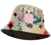 DC Comics Harley Quinn Mad Love Children's Bucket Hat, Beige