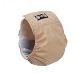 Mascota perro macho paño pañal fisiológico sanitario perro pantalones cortos ropa interior pantalón para mascotas perros pañal-estro cubierta elasticidad beige XXL