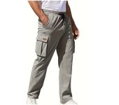 Men's loose straight leg workwear pants, men's spring and autumn American style pants, draped wide leg pants, men's