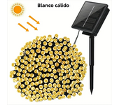7M/12M LED Solar Lights, 100 Lights, Outdoor Waterproof Fairy Garland Lights, Christmas Party Decorations For Outside Warm White