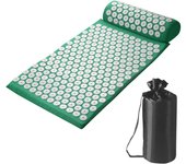 Acupressure Pillow With Storage Bag For Neck Back Foot Massage Pads Acupressure Mat Pillow Set Improves Bloods Circulation Mat